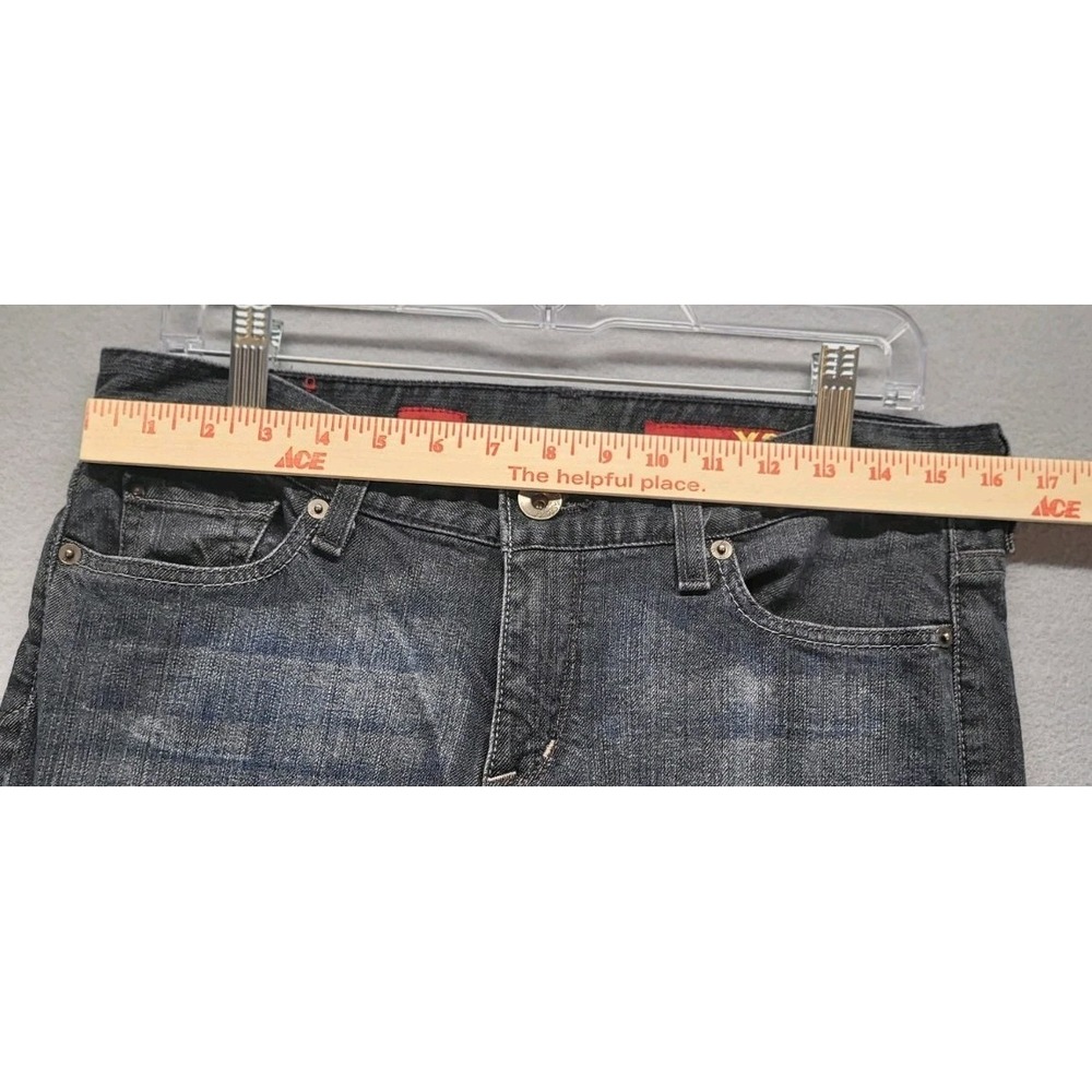 X2 Women’s Boot Cut Jeans in Medium Blue with Dark Stitching - Picture 5 of 10